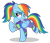 Size: 3150x2720 | Tagged: safe, artist:oyks, gameloft, rainbow dash, pegasus, pony, g4, alternate hairstyle, buckball fan gear rainbow dash, clothes, female, gameloft interpretation, high res, jacket, mare, pants, ponytail, simple background, solo, sports bra, sweatpants, transparent background, vector