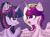 Size: 2700x2000 | Tagged: safe, artist:memengla, princess cadance, twilight sparkle, alicorn, pony, g4, crown, duo, female, high res, jewelry, regalia, sisters-in-law, twilight sparkle (alicorn)