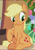 Size: 505x722 | Tagged: safe, screencap, applejack, earth pony, pony, g4, hearthbreakers, my little pony: friendship is magic, cropped, cute, female, jackabetes, sitting, smiling, solo