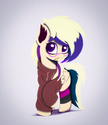 Size: 3541x4096 | Tagged: safe, artist:d-astern, oc, oc only, pegasus, pony, cute, female, glasses, pencil, solo
