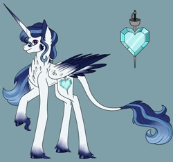 Size: 1280x1200 | Tagged: safe, artist:angelofdarkness5703, oc, oc only, oc:radiant shield, alicorn, pony, concave belly, fit, long legs, male, offspring, parent:princess cadance, parent:shining armor, parents:shiningcadance, slender, solo, stallion, tall, thin, two toned wings, wings
