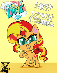Size: 2250x2838 | Tagged: safe, artist:theretroart88, sunset shimmer, pony, unicorn, g4, g4.5, my little pony: pony life, cute, female, high res, mare, shimmerbetes, solo
