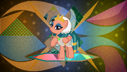 Size: 3840x2160 | Tagged: safe, artist:jhayarr23, artist:laszlvfx, edit, somnambula, pegasus, pony, g4, abstract background, female, high res, mare, solo, wallpaper, wallpaper edit