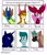 Size: 881x1034 | Tagged: safe, artist:doktop_taxa, princess luna, alicorn, cat, dragon, gem (race), pony, g4, bust, crossover, ethereal mane, female, frown, gem, horn, makeup, male, peytral, queen glory (wings of fire), running makeup, six fanarts, smiling, spinel, spinel (steven universe), spoilers for another series, starry mane, steven universe, steven universe: the movie, the last guardian, trico, warrior cats, wings of fire (book series), worried