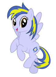 Size: 7300x9900 | Tagged: safe, artist:byteslice, oc, oc only, oc:huracata, pegasus, pony, .svg available, absurd resolution, female, flying, full body, happy, hooves, looking at you, mare, open mouth, open smile, pegasus oc, show accurate, simple background, smiling, smiling at you, solo, spread wings, svg, tail, transparent background, two toned mane, two toned tail, vector, wings