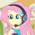 Size: 715x719 | Tagged: safe, artist:invisibleink, fluttershy, equestria girls, g4, my little pony equestria girls: better together, bedroom, clothes, gamershy, gaming, headset, smiling