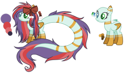 Size: 1280x755 | Tagged: safe, artist:t-tokyomoon, oc, oc only, oc:kireiinaa, hybrid, pegasus, pony, adopted, base used, bow, long tail, simple background, solo, stripes, transparent background