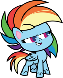 Size: 2041x2529 | Tagged: safe, artist:shootingstarsentry, rainbow dash, pegasus, pony, g4.5, my little pony: pony life, the best of the worst, female, grin, high res, mare, simple background, smiling, solo, transparent background, vector