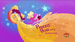 Size: 1280x720 | Tagged: safe, screencap, applejack, fluttershy, pinkie pie, rainbow dash, rarity, twilight sparkle, alicorn, earth pony, pony, unicorn, g4.5, my little pony: pony life, princess probz, female, mane six, title card, treehouse logo, twilight sparkle (alicorn)