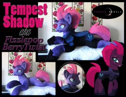 Size: 1280x990 | Tagged: safe, artist:purplenebulastudios, tempest shadow, pony, g4, irl, photo, plushie, solo