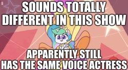 Size: 1141x621 | Tagged: safe, edit, edited screencap, screencap, princess celestia, alicorn, pony, g4, g4.5, my little pony: pony life, princess probz, caption, image macro, nicole oliver, text