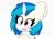 Size: 2048x1475 | Tagged: safe, artist:kittyrosie, dj pon-3, vinyl scratch, pony, unicorn, g4, blushing, bust, cute, female, mare, missing accessory, open mouth, simple background, solo, vinylbetes, white background