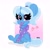 Size: 2048x2048 | Tagged: safe, artist:kittyrosie, trixie, pony, unicorn, g4, :p, abstract background, alternate hairstyle, babysitter trixie, clothes, cute, diatrixes, female, gameloft interpretation, heart, high res, hoodie, looking at you, mare, pigtails, sitting, solo, tongue out