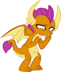 Size: 5054x5988 | Tagged: safe, artist:memnoch, edit, vector edit, smolder, dragon, g4, what lies beneath, dragoness, female, hungry, imminent vomiting, simple background, solo, stomach ache, stomach growl, stomach noise, transparent background, vector