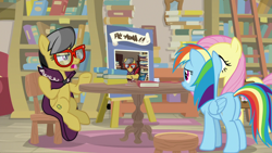 Size: 1920x1080 | Tagged: safe, screencap, a.k. yearling, fluttershy, rainbow dash, daring doubt, g4