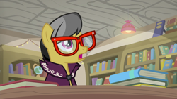 Size: 1920x1080 | Tagged: safe, screencap, a.k. yearling, pony, daring doubt, g4, female, glasses, solo