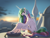 Size: 2224x1668 | Tagged: safe, artist:nadnerbd, princess celestia, alicorn, pony, g4, beautiful, blurry background, butt, canterlot, canterlot castle, concave belly, cushion, cute, cutelestia, female, large wings, long mane, long tail, looking at you, looking back, looking back at you, majestic, mare, morning, morning ponies, pillow, plot, pretty, profile, queen celestia, sitting, slender, smiling, solo, spread wings, sternocleidomastoid, sunrise, tail, thin, wings