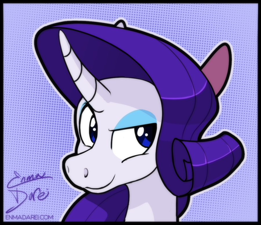 Safe Artist Enma Darei Rarity Pony Unicorn G Bust