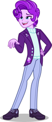 Size: 1600x3687 | Tagged: safe, artist:tacos67, oc, oc only, oc:amethyst gleam, equestria girls, g4, clothes, equestria girls-ified, jacket, male, pants, simple background, solo, transparent background