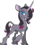 Size: 1195x1562 | Tagged: safe, alternate version, artist:mane6, oleander (tfh), classical unicorn, pony, unicorn, them's fightin' herds, blue eyes, cloven hooves, community related, curved horn, female, horn, leonine tail, lidded eyes, mare, no pupils, raised hoof, simple background, solo, transparent background, unshorn fetlocks, vector