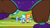 Size: 1136x640 | Tagged: safe, screencap, lighthoof, rainbow dash, shimmy shake, yona, pegasus, pony, yak, 2 4 6 greaaat, g4, my little pony: friendship is magic, season 9, cheerleader, cheerleader outfit, cheerleader yona, clothes, coach rainbow dash, female, legs, mare