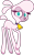 Size: 750x1218 | Tagged: safe, alternate version, artist:mane6, pom (tfh), lamb, sheep, them's fightin' herds, bell, bell collar, blue eyes, cloven hooves, collar, community related, cute, female, frown, looking at you, nervous, no pupils, raised hoof, simple background, solo, transparent background, vector