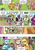 Size: 1204x1700 | Tagged: safe, artist:tarkron, applejack, fluttershy, oc, oc:feather fun, earth pony, hippogriff, pegasus, pony, comic:what happens in las pegasus, g4, angry, applejack is not amused, bikini, butt, clothes, comic, dead, death, epic fail, fail, female, fluttershy is not amused, gah, gambling, heart attack, horse race, male, mare, plot, scam, shrunken pupils, sling bikini, stallion, swimsuit, unamused