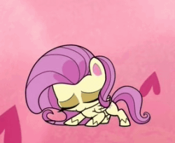 Size: 280x230 | Tagged: safe, screencap, fluttershy, pegasus, pony, g4.5, my little pony: pony life, the best of the worst, animated, bronybait, cropped, cute, female, hug request, puppy dog eyes, shyabetes, solo, sound, webm