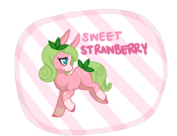 Size: 1300x1000 | Tagged: safe, artist:xbeautifuldreamerx, oc, oc only, oc:sweet strawberry, earth pony, pony, female, mare, simple background, solo, transparent background