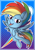 Size: 960x1384 | Tagged: safe, artist:tatianabeyzer, rainbow dash, pegasus, pony, g4, g4.5, my little pony: pony life, female, solo