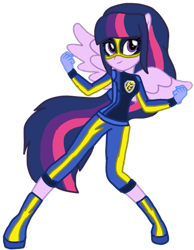 Size: 797x1029 | Tagged: safe, artist:徐詩珮, twilight sparkle, alicorn, series:sprglitemplight diary, series:sprglitemplight life jacket days, series:springshadowdrops diary, series:springshadowdrops life jacket days, equestria girls, g4, alternate universe, base used, chase (paw patrol), clothes, cute, mighty pups, paw patrol, ponied up, simple background, transparent background, twilight sparkle (alicorn)