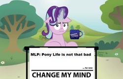 Size: 800x517 | Tagged: safe, artist:aleximusprime, edit, starlight glimmer, pony, unicorn, g4, g4.5, my little pony: pony life, :i, change my mind, chocolate, cup, female, food, i mean i see, mare, shimmer with glimmer