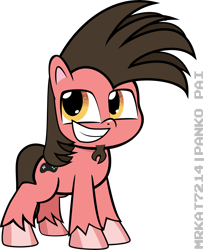 Size: 6057x7406 | Tagged: safe, artist:ace play, oc, oc only, oc:ace play, earth pony, pony, g4.5, my little pony: pony life, absurd resolution, grin, looking at you, male, simple background, smiling, solo, stallion, transparent background, vector