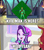 Size: 600x675 | Tagged: safe, edit, edited screencap, screencap, starlight glimmer, sunset shimmer, equestria girls, equestria girls specials, g4, my little pony equestria girls: mirror magic, caption, clothes, cropped, food, harley quinn (2019), hell yeah!, ice cream, image macro, kite, kite-man, lidded eyes, text, that pony sure does love kites