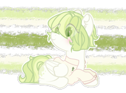 Size: 2316x1710 | Tagged: safe, artist:mint-light, oc, oc only, pegasus, pony, abstract background, clothes, eye clipping through hair, pegasus oc, prone, simple background, smiling, solo, transparent background, wings
