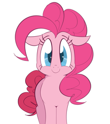 Size: 1191x1343 | Tagged: safe, artist:hattsy, pinkie pie, earth pony, pony, g4, cute, daaaaaaaaaaaw, diapinkes, female, heart eyes, looking at you, mare, simple background, smiling, solo, weapons-grade cute, white background, wingding eyes