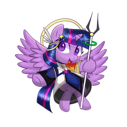Size: 2000x2000 | Tagged: safe, alternate version, artist:handgunboi, twilight sparkle, alicorn, pony, g4, background removed, female, high res, magician, mare, png, simple background, solo, transparent background, twilight sparkle (alicorn)
