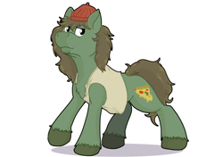 Size: 2026x1427 | Tagged: safe, artist:littletigressda, dishwater slog, earth pony, pony, g4, g4.5, my little pony: pony life, the best of the worst, g4.5 to g4, male, redraw, simple background, solo, stallion, white background