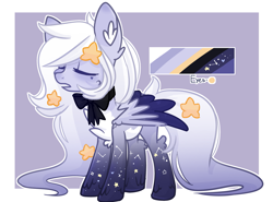 Size: 2605x1927 | Tagged: safe, artist:troyowo, oc, oc only, pegasus, pony, female, mare, solo, two toned wings, wings
