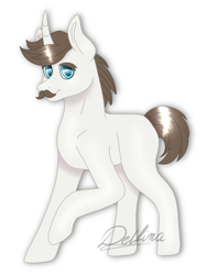 Size: 768x1024 | Tagged: safe, artist:delfinaluther, hondo flanks, pony, unicorn, g4, male, solo