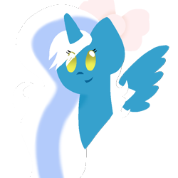 Size: 768x768 | Tagged: safe, artist:rubydivine, oc, oc:fleurbelle, alicorn, pony, adorabelle, alicorn oc, bow, cute, female, hair bow, horn, mare, simple background, smiling, smiling at you, transparent background, wings, yellow eyes