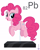 Size: 6400x8000 | Tagged: safe, artist:parclytaxel, pinkie pie, earth pony, pony, series:joycall6's periodic table, g4, .svg available, absurd resolution, chemistry, female, floating, in which pinkie pie forgets how to gravity, lead, looking at you, mare, periodic table, pinkie being pinkie, pinkie physics, plumbum, simple background, slab, smiling, solo, vector, white background