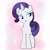 Size: 2480x2480 | Tagged: safe, artist:bajkowe.ilustracje, rarity, pony, unicorn, g4, :p, cute, female, high res, lidded eyes, mare, raribetes, smiling, tongue out