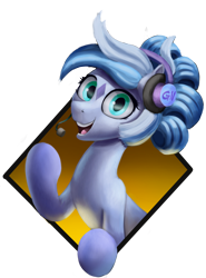 Size: 1130x1523 | Tagged: safe, artist:foxpit, oc, oc only, earth pony, pony, female, headset, mare, simple background, solo, transparent background