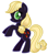 Size: 509x581 | Tagged: safe, artist:rosienature123, applejack, earth pony, pony, g4, female, nightmare applejack, nightmarified, solo