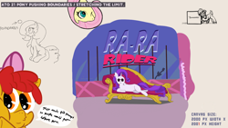 Size: 1920x1080 | Tagged: safe, artist:hellpony, apple bloom, big macintosh, fluttershy, rarity, earth pony, pegasus, pony, unicorn, g4, atg 2020, fainting couch, la-z rider, male, newbie artist training grounds, simpsons did it, sunglasses, the simpsons, whispering