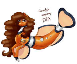 Size: 2686x2233 | Tagged: safe, artist:ddm-adopts, oc, oc only, oc:clownfish, merpony, high res, simple background, solo, transparent background