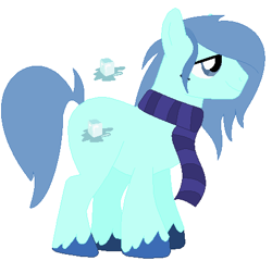 Size: 449x431 | Tagged: safe, artist:stevegirl124, oc, oc only, oc:frostbite, earth pony, pony, clothes, earth pony oc, scarf, solo
