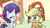 Size: 1920x1080 | Tagged: safe, screencap, applejack, rarity, earth pony, pony, unicorn, g4, g4.5, how applejack got her hat back, my little pony: pony life, duo, eyes closed, female, mare