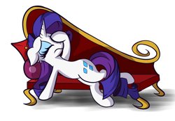 Size: 1700x1180 | Tagged: safe, artist:sadtrooper, rarity, pony, g4, atg 2020, fainting couch, female, marshmelodrama, newbie artist training grounds, rarity being rarity, simple background, solo, white background